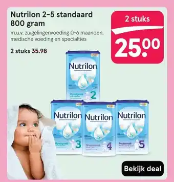 Etos Nutrilon 2-5 standaard 800 gram aanbieding