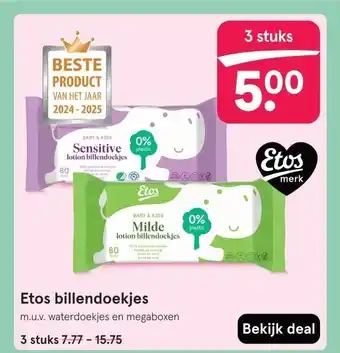 Etos Etos billendoekjes aanbieding