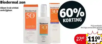 Kruidvat Biodermal zon aanbieding