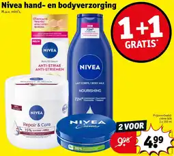 Kruidvat Nivea hand en bodyverzorging aanbieding