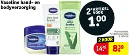 Kruidvat Vaseline hand en bodyverzorging aanbieding