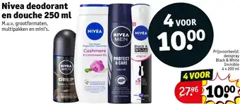 Kruidvat Nivea deodorant en douche aanbieding