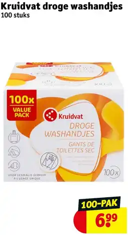 Kruidvat Kruidvat droge washandjes aanbieding