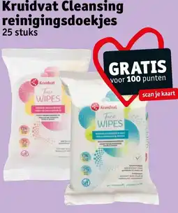 Kruidvat Kruidvat Cleansing reinigingsdoekjes aanbieding