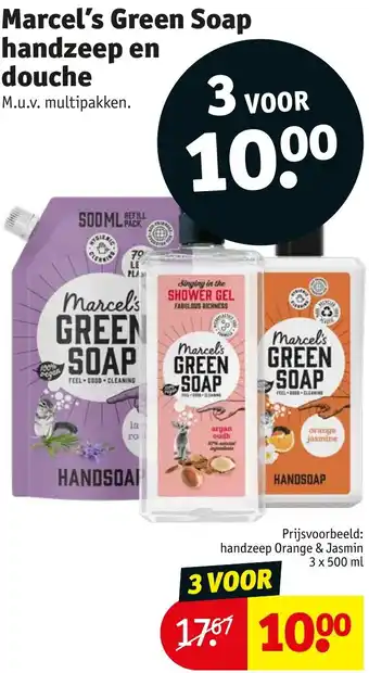 Kruidvat Marcel's Green Soap handzeep en douche aanbieding