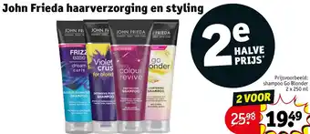 Kruidvat John Frieda haarverzorging en styling aanbieding