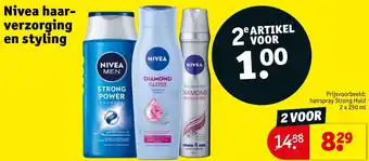 Kruidvat Nivea haarverzorging en styling aanbieding