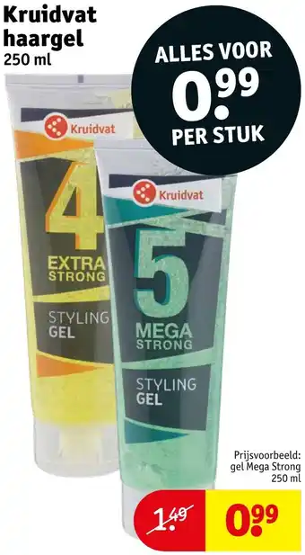 Kruidvat Kruidvat haargel aanbieding