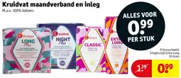 Kruidvat Kruidvat maandverband en inleg aanbieding