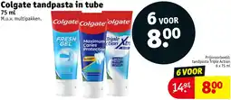 Kruidvat Colgate tandpasta in tube aanbieding