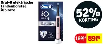 Kruidvat Oral-B elektrische tandenborstel i05 roze aanbieding