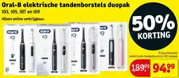 Kruidvat Oral-B elektrische tandenborstels duopak aanbieding