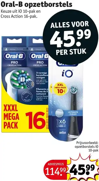 Kruidvat Oral-B opzetborstels aanbieding