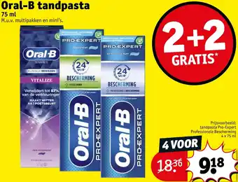 Kruidvat Oral-B tandpasta aanbieding