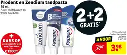 Kruidvat Prodent en Zendium tandpasta aanbieding