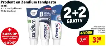 Kruidvat Prodent en Zendium tandpasta aanbieding