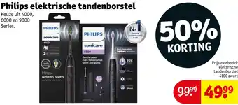 Kruidvat Philips elektrische tandenborstel aanbieding