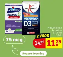 Kruidvat Lucovitaal D3 75mcg 2 stuks aanbieding