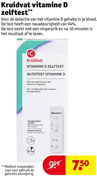 Kruidvat Kruidvat vitamine D zelftest aanbieding