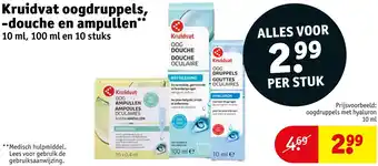 Kruidvat Kruidvat oogdruppels, douche en ampullen aanbieding