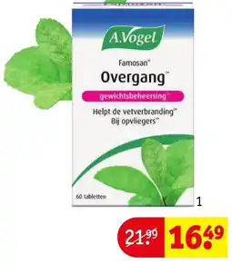 Kruidvat A.Vogel Famosan Overgang gewichtsbeheersing aanbieding