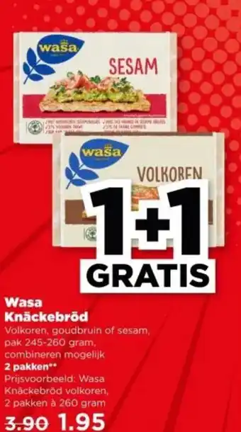 PLUS Wasa Knäckebröd aanbieding