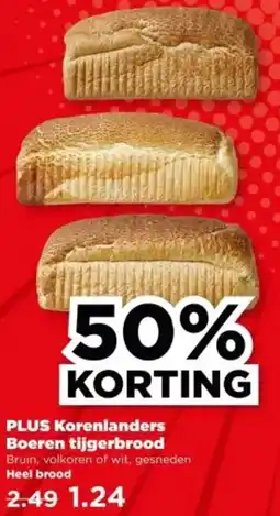 PLUS PLUS Korenlanders Boeren tijgerbrood aanbieding