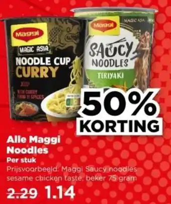 PLUS Alle Maggi Noodles aanbieding