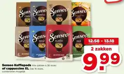 PLUS Senseo Koffiepads of cappuccino XL aanbieding