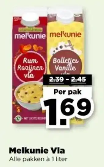 PLUS Melkunie Vla aanbieding