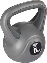 Bol.com Umbro Kettlebell 6kg - Instapgewicht Vrouw - Kunststof - Beginner - Grijs aanbieding