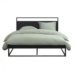 Leen Bakker Bed Kioto - zwart - 160x200 cm - Leen Bakker aanbieding