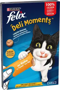 Intratuin Felix kattensnack Deli Moments kip 10 g 4 stuks aanbieding