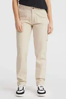 Wehkamp O'Neill high waist loose fit broek ecru aanbieding