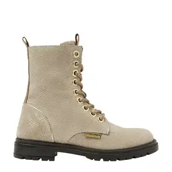 Wehkamp Vingino Julia leren veterboots goud aanbieding