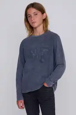 Wehkamp Coolcat longsleeve Tio met printopdruk acid black aanbieding