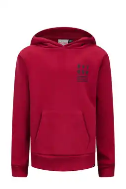 Wehkamp Retour Jeans hoodie Czar met printopdruk warmrood aanbieding