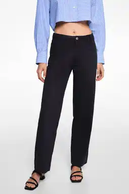 Wehkamp MANGO TEEN straight fit broek donkerblauw aanbieding