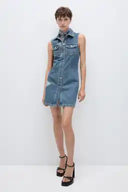 Wehkamp Mango blousejurk medium blue denim aanbieding