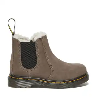 Wehkamp Dr. Martens 2976 Leonore gevoerde suède enkelboots dark khaki bronx aanbieding