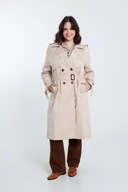 Wehkamp Paprika trenchcoat tussen beige aanbieding