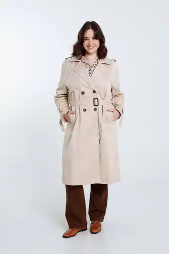 Wehkamp Paprika trenchcoat tussen beige aanbieding