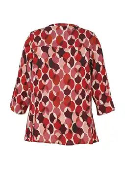 Wehkamp Paprika top met grafische print rood aanbieding