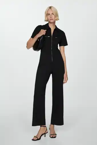 Wehkamp Mango jumpsuit zwart aanbieding