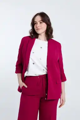 Wehkamp Paprika oversized blazer fuchsia aanbieding