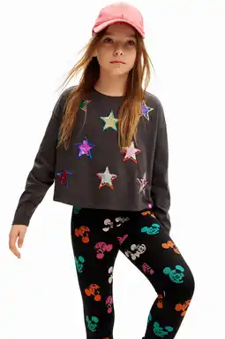 Wehkamp Desigual longsleeve met sterren antraciet aanbieding