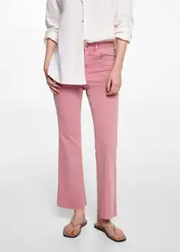 Wehkamp MANGO TEEN cropped flared jeans roze aanbieding