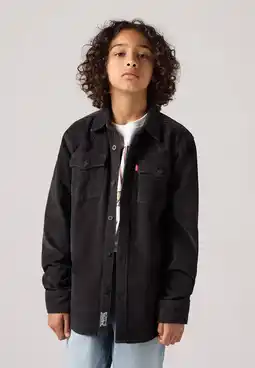 Wehkamp Levi's Kids corduroy overshiirt BARSTOW zwart aanbieding