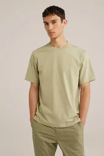 Wehkamp WE Fashion regular fit T-shirt moss green aanbieding