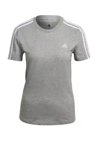 Wehkamp adidas Sportswear T-shirt met logo grijs/wit aanbieding